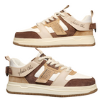 Breathable Mesh Low Top Lace Up Round Toe Trainers