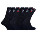 Sock Snob Mens Retro Stripe Cotton Sports Socks in White and Black Multipack Options