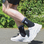 Sock Snob Mens Retro Stripe Cotton Sports Socks in White and Black Multipack Options