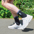 Sock Snob Mens Retro Stripe Cotton Sports Socks in White and Black Multipack Options