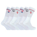 Sock Snob Mens Retro Stripe Cotton Sports Socks in White and Black Multipack Options