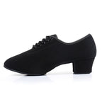 Mens Canvas Black Heels