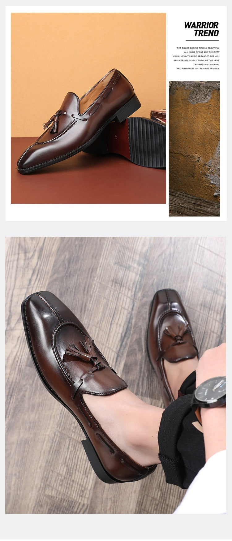 Mens Leather Breathable Shoes