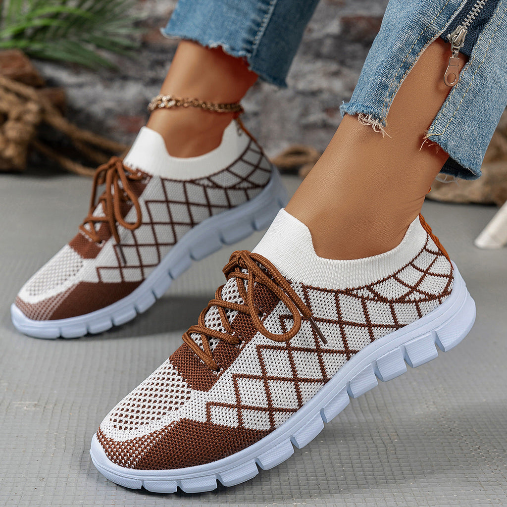 Womens EVA Breathable Lightweight Cushioned Running Trainers