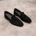 Mens Leather Breathable Slip On Casual Shoes