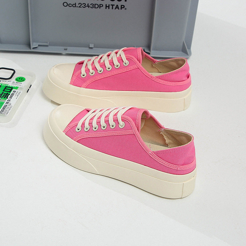 Unisex Canvas Thick Sole Trainers