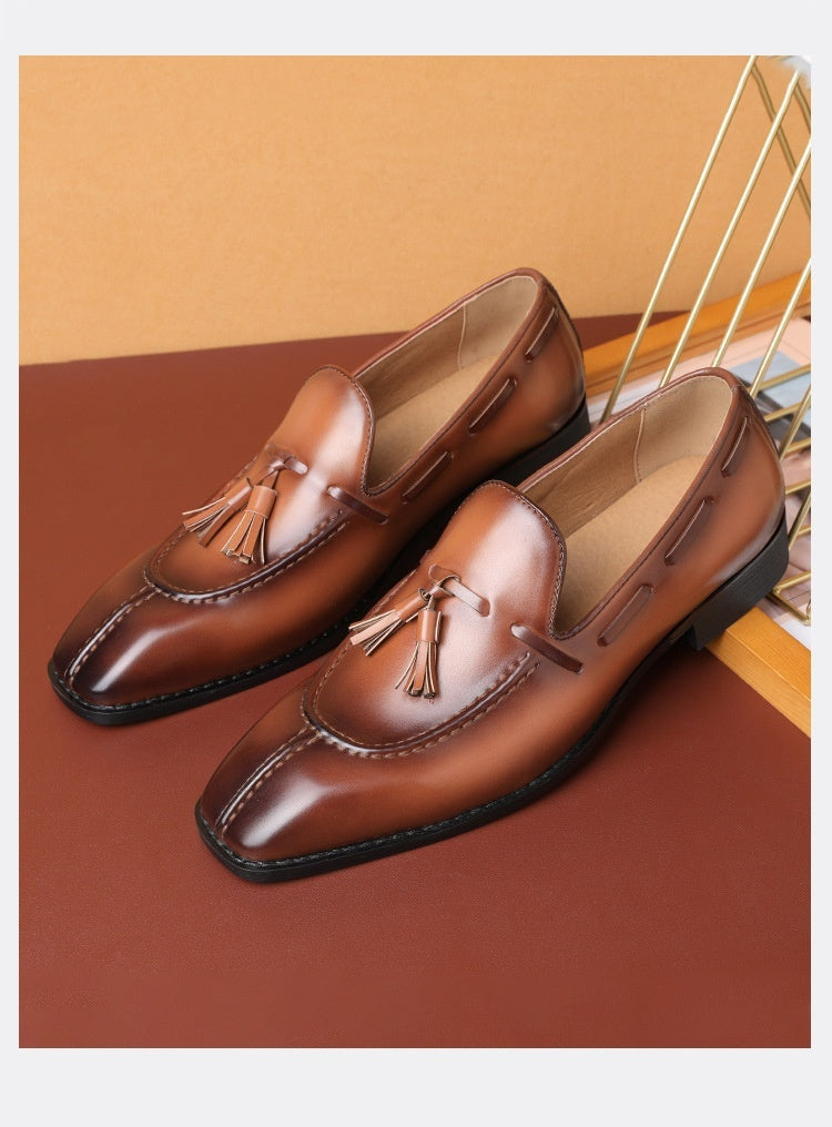 Mens Leather Breathable Shoes