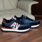 Mens Breathable Low Top Lace Up Round Toe Running Trainers