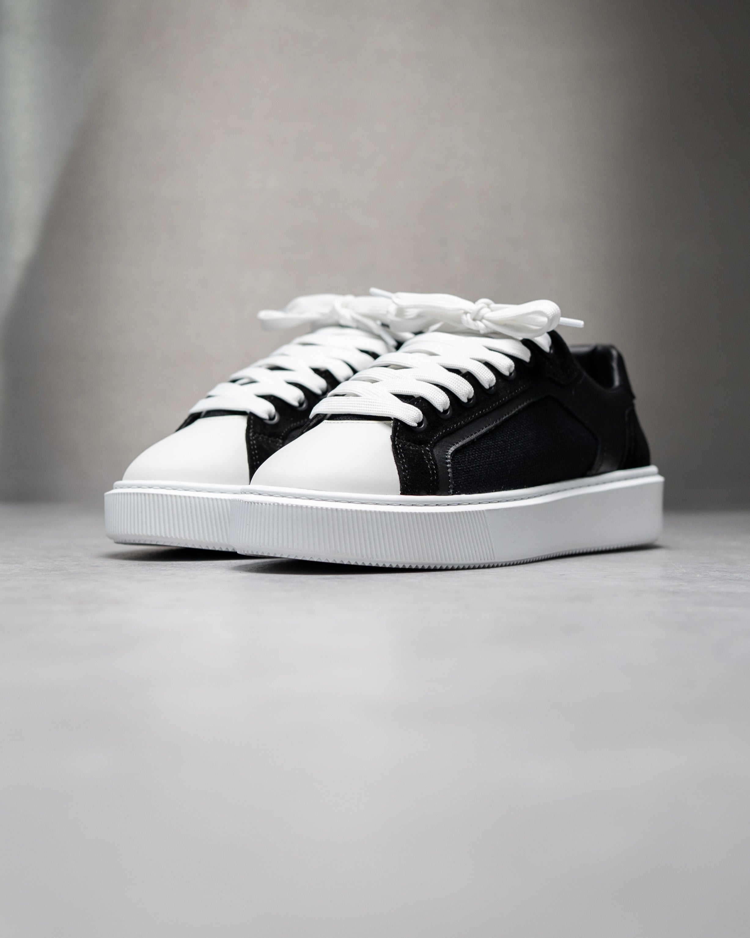 Blaekh Staple Black White Trainers