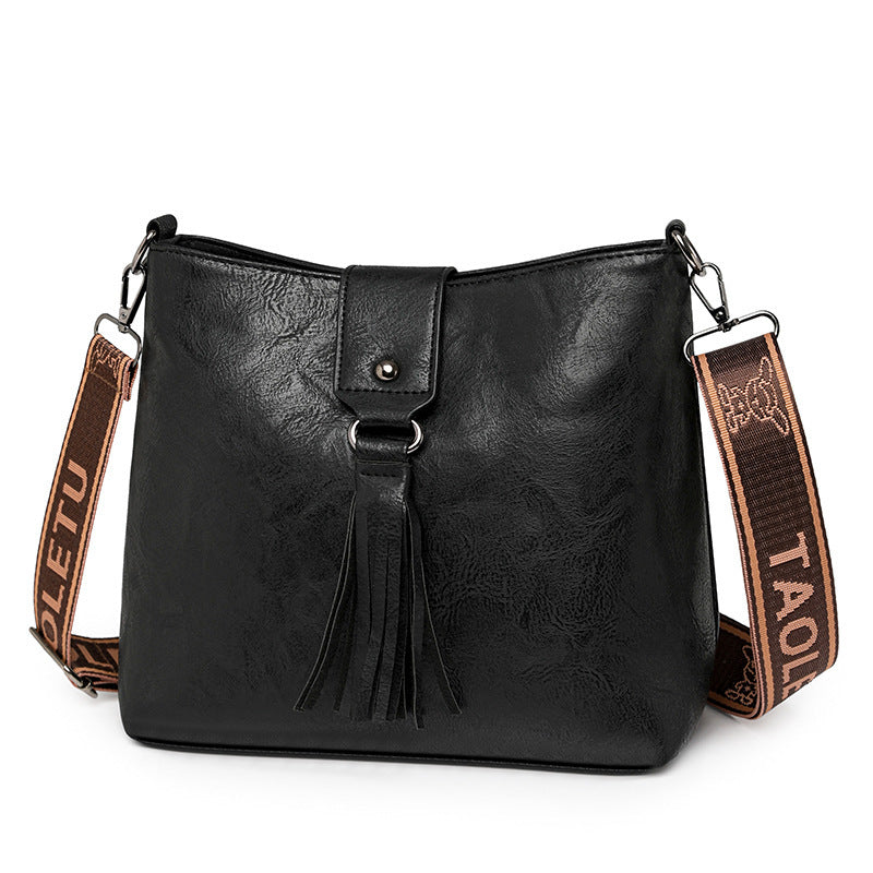 Womens Retro Bucket Shoulder Messenger Bag