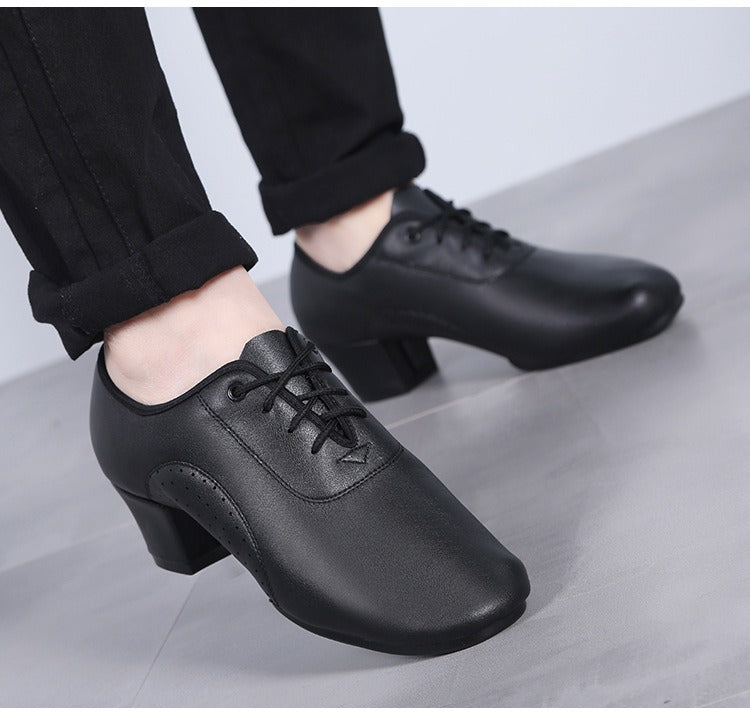 Mens Leather Breathable Lightweight Shoes