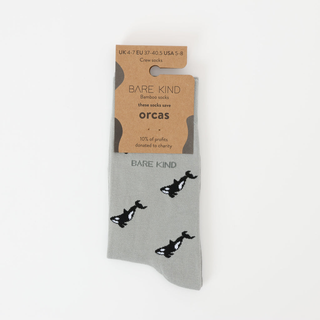 Bare Kind Save the Orca Small Motif Socks