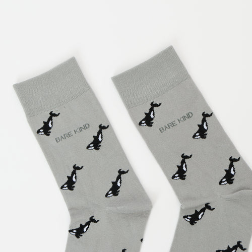 Bare Kind Save the Orca Small Motif Socks