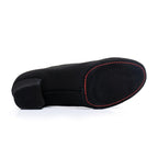 Mens Canvas Black Heels