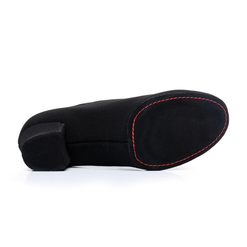 Mens Canvas Black Heels