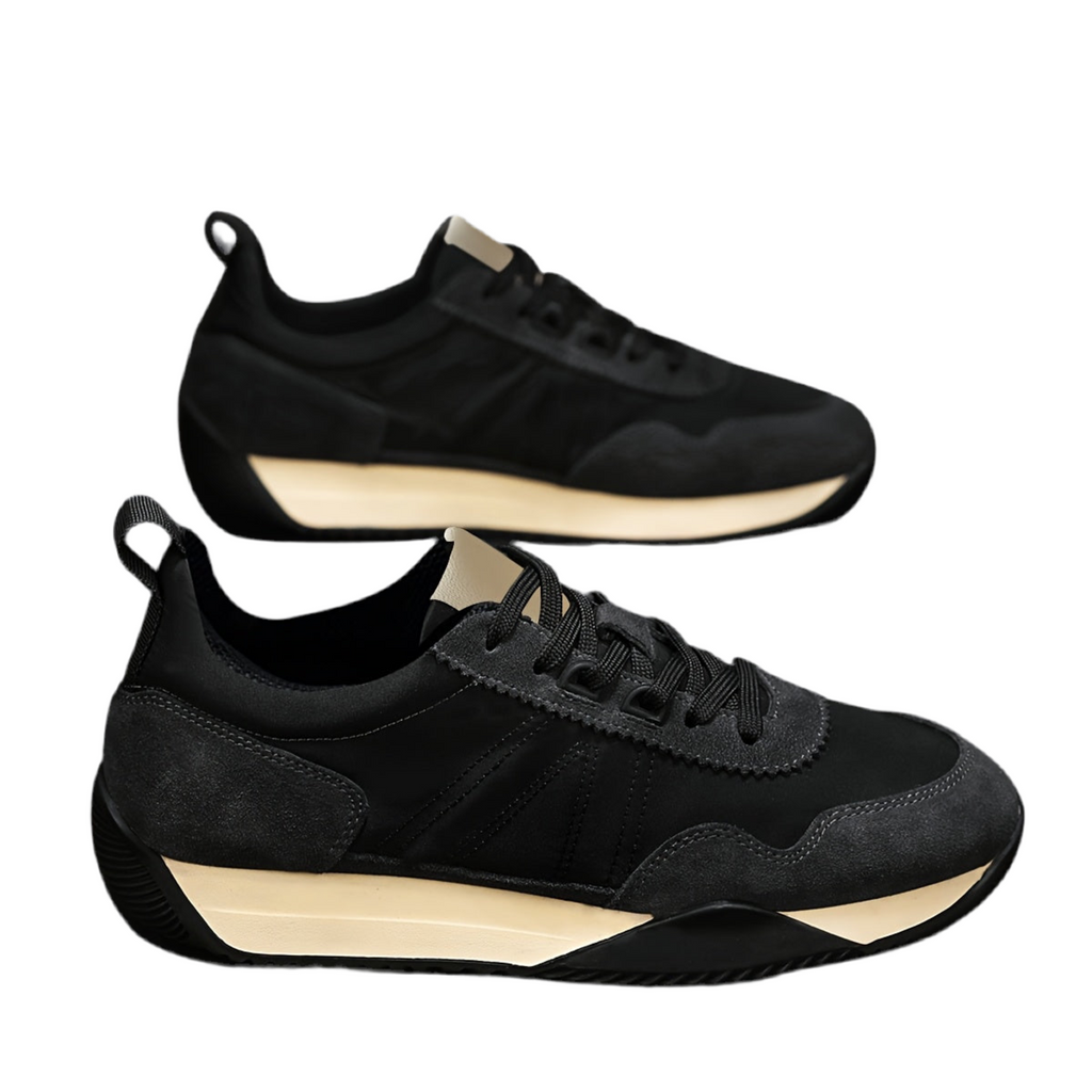 Mens Breathable Low Top Lace Up Round Toe Trainers