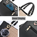 Womens Wave Shoulder Messenger Tote Bag