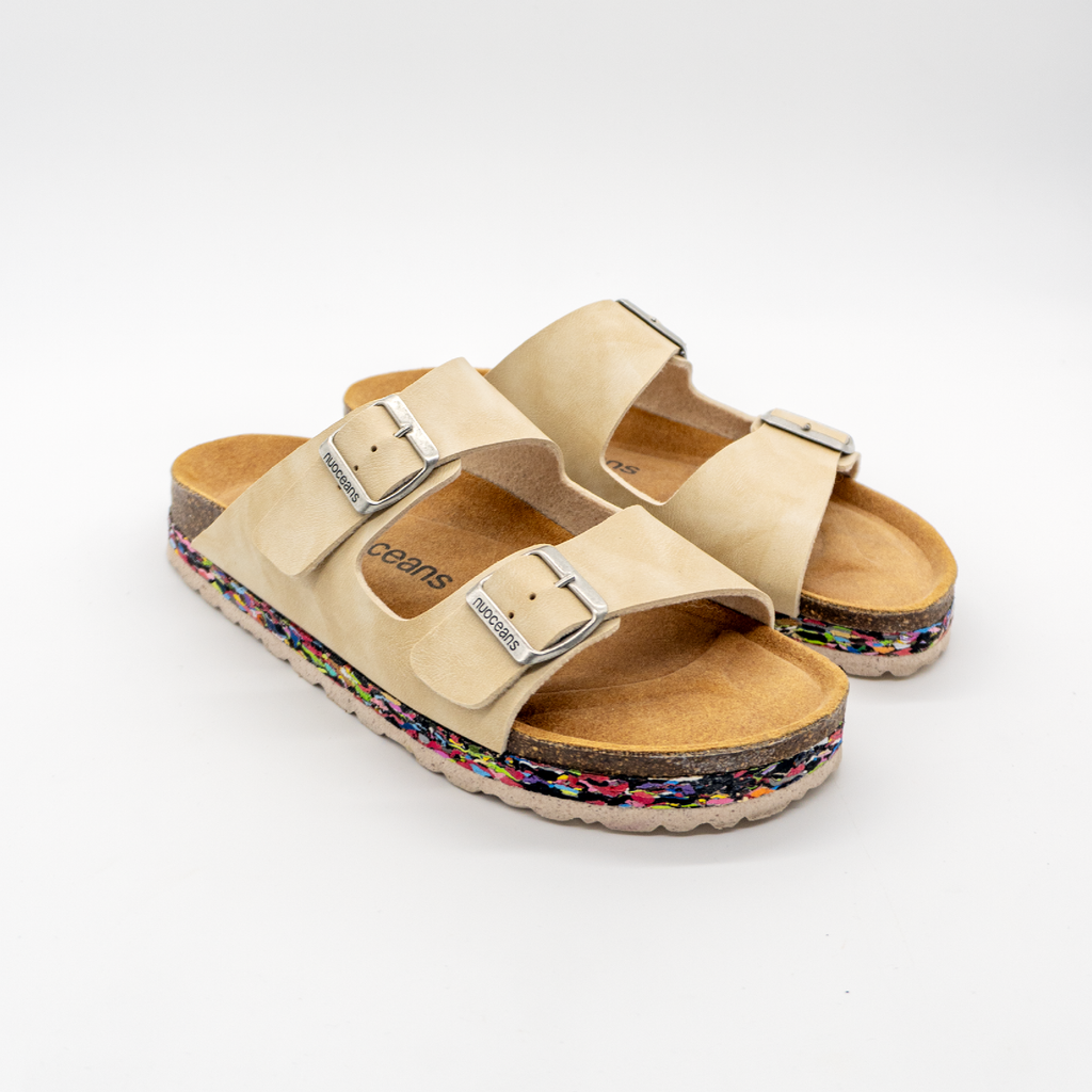 Nuoceans Pebble Beige Vegan Sandals