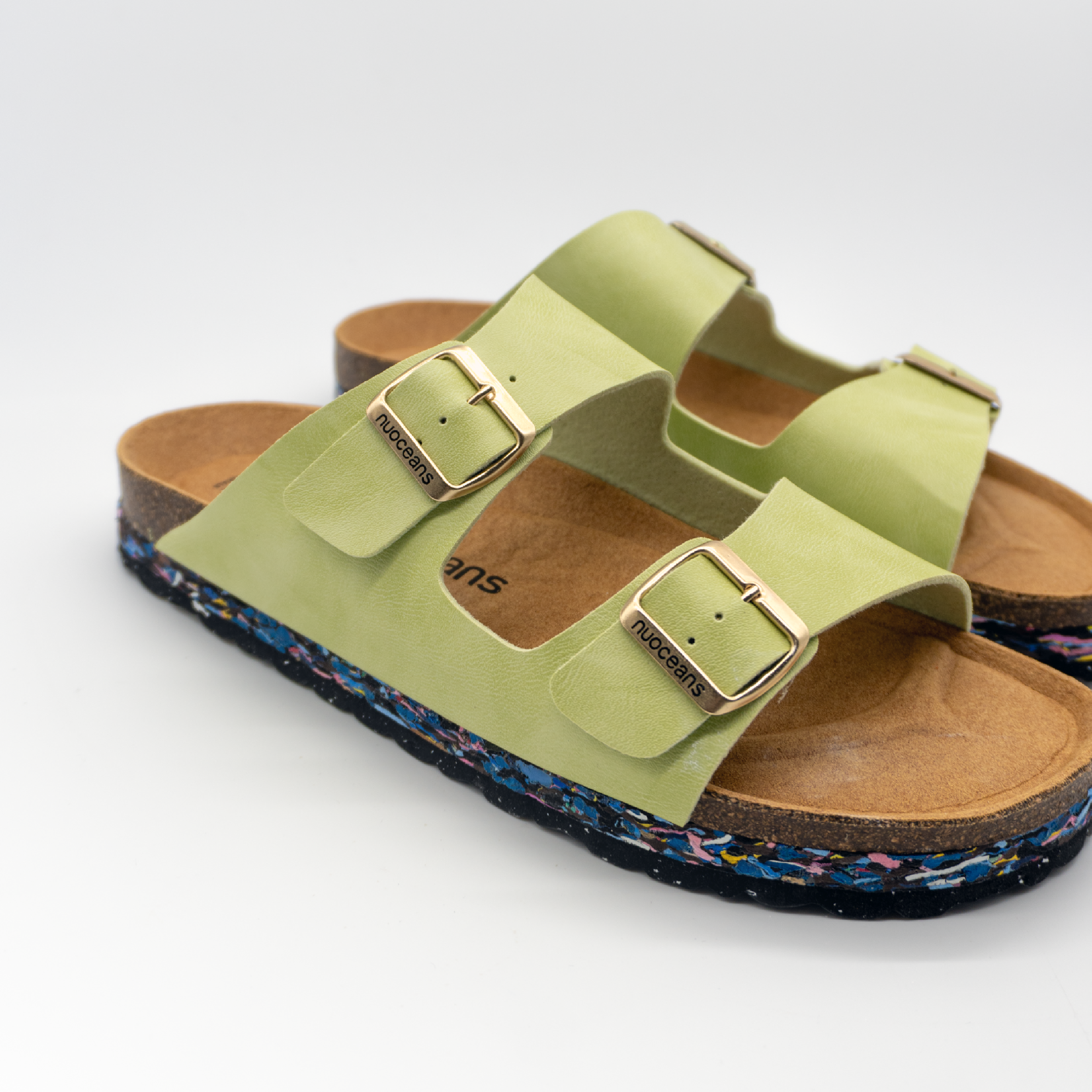 Nuoceans Matcha Green Vegan Sandals