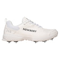 Newbery 360 Full White Spike Cricket Shoes