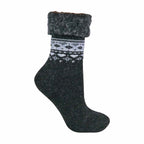 Sock Snob 1 Pack Womens Turn Over Top Warm Nordic Bed Socks for Winter