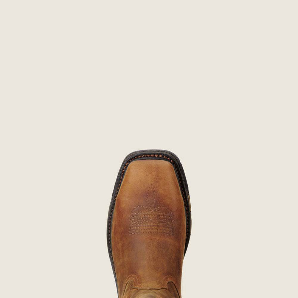 Ariat 10016568 WorkHog Wide Square Toe Australia Steel Toe Work Boot Toast