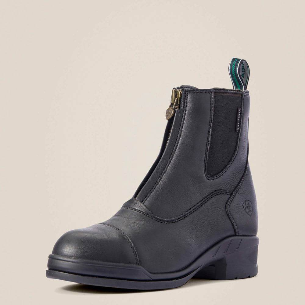 Ariat Womens 10031421 Heritage IV Zip Safety Paddock Safety Boots Black