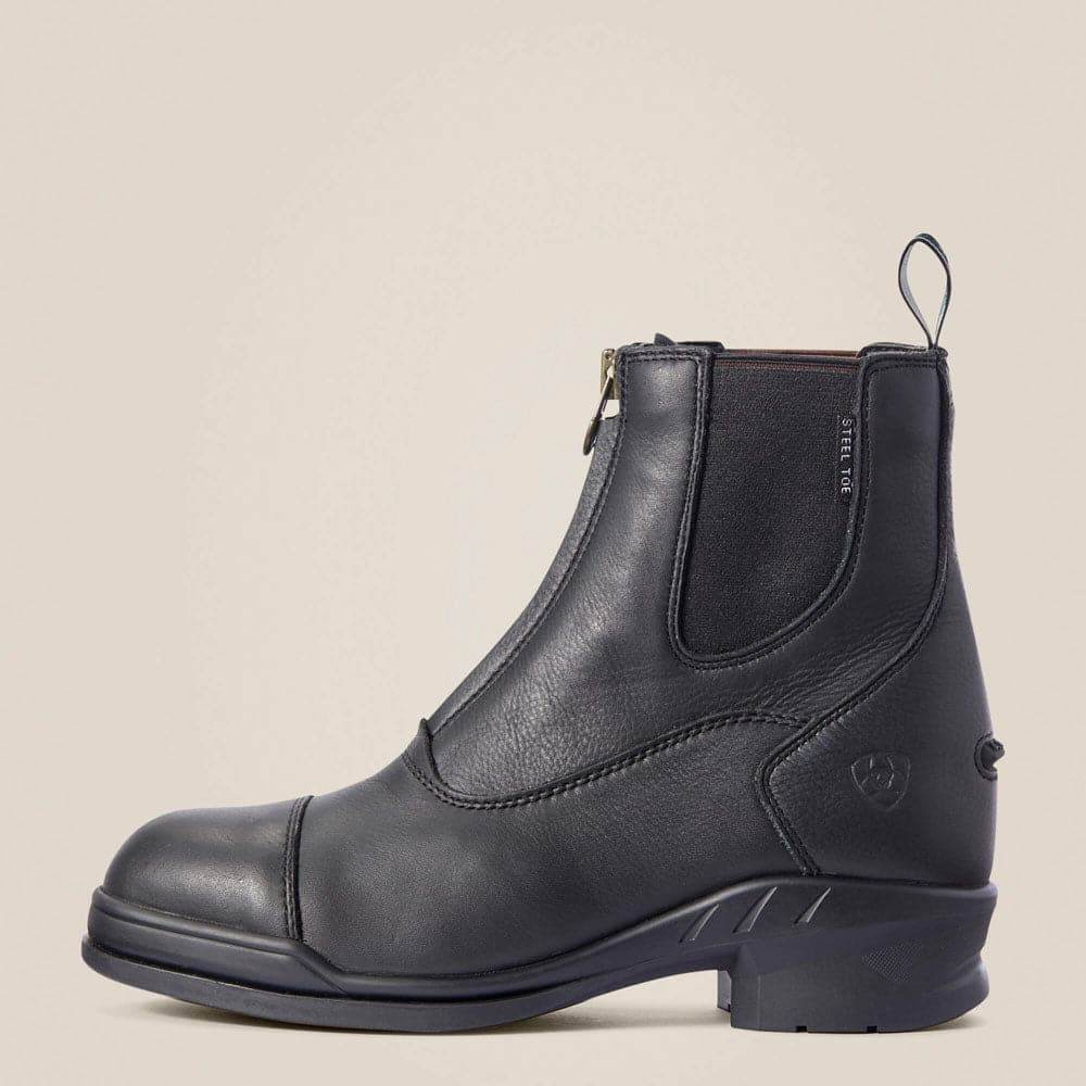 Ariat Womens 10031421 Heritage IV Zip Safety Paddock Safety Boots Black