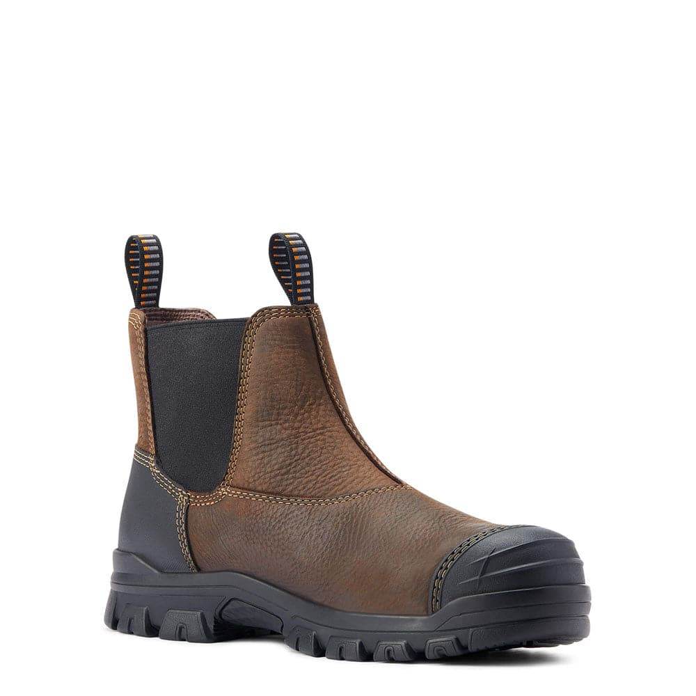 Ariat 10044475 Treadfast Chelsea Waterproof Steel Toe Dealer Boots Brown