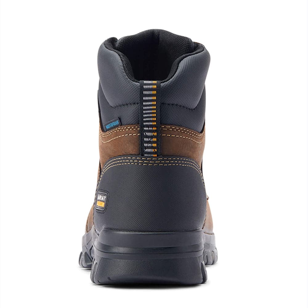 Ariat Treadfast 6" Waterproof Steel Toe Work Safety Boots Brown