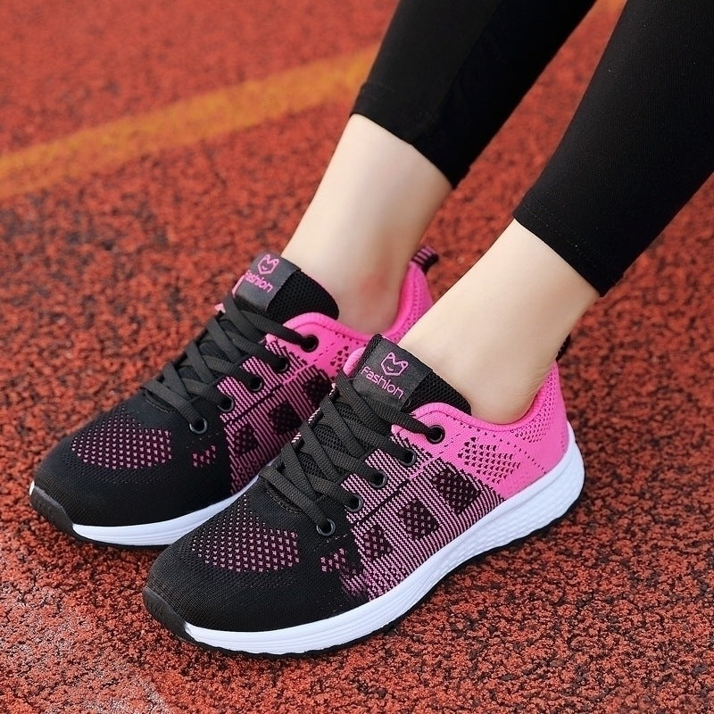 Womens EVA Non Slip Breathable Lace Up Running Trainers