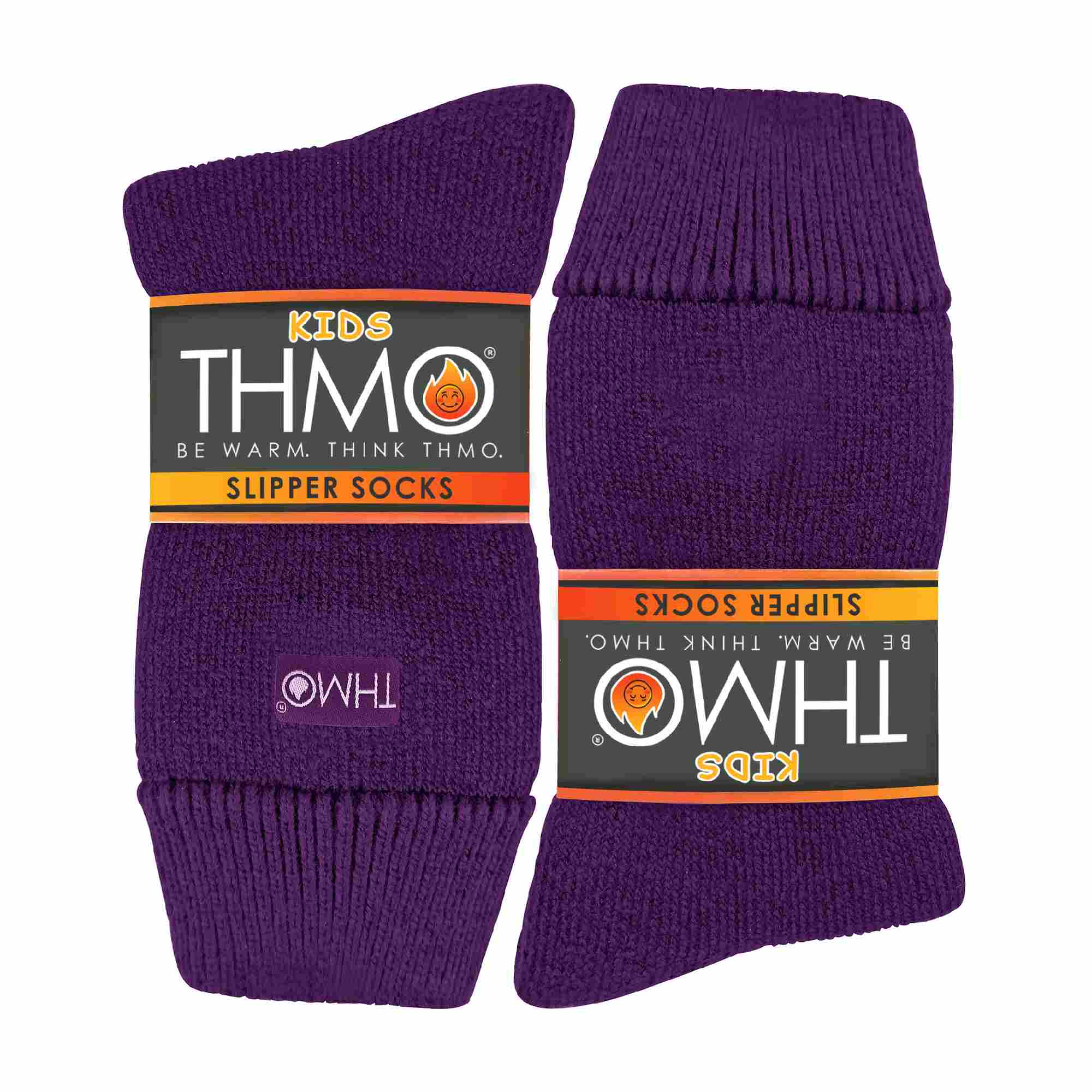 THMO 1 Pack Kids Indoor Thermal Slipper Socks with Grips (3 Sizes)