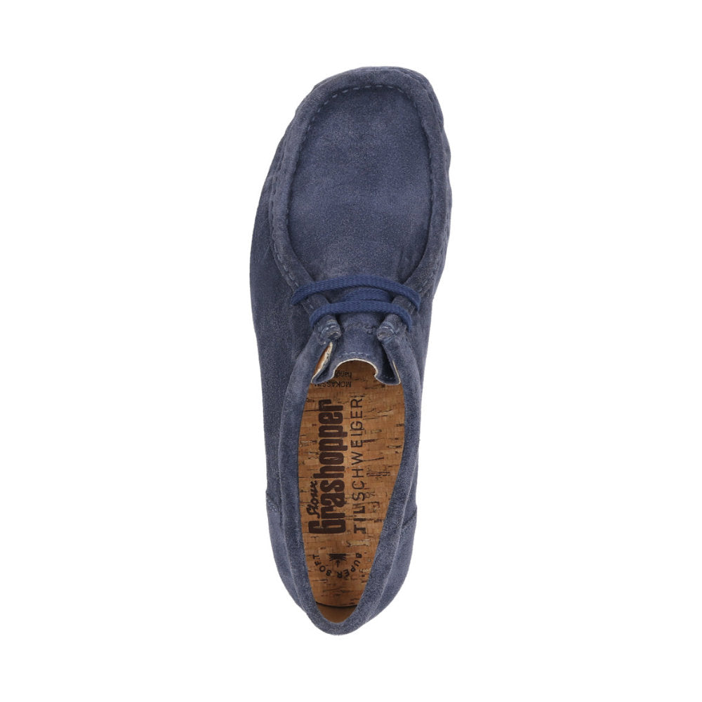 Sioux Tils Grashopper 001 Blue Suede Moccasins