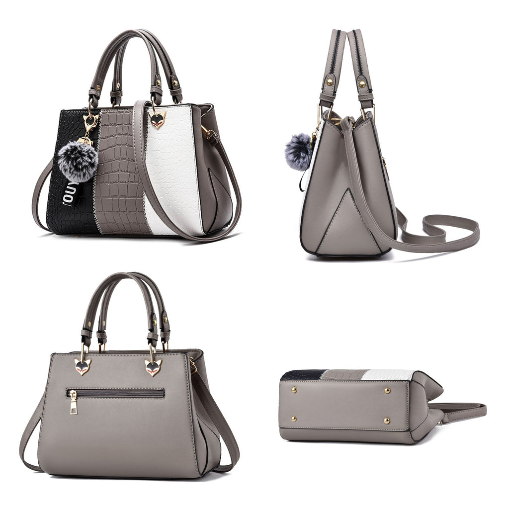 Womens Wave Shoulder Messenger Tote Bag