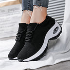 Womens Breathable Lightweight Platform Waterproof Trainers