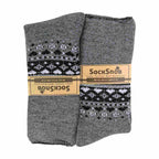 Sock Snob 1 Pack Womens Turn Over Top Warm Nordic Bed Socks for Winter