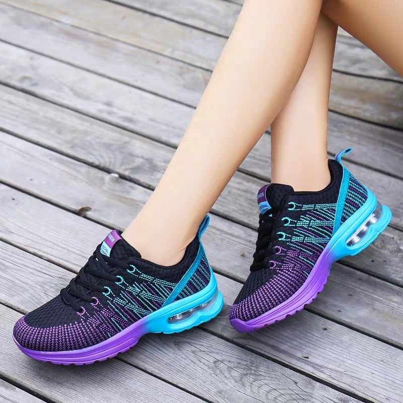 Womens Breathable Mesh Lightweight Lace Up Running Trainers