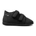 Padders Brian Charcoal Fleck Mens Dual Fit K-L extra Wide Fit Slippers