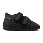 Padders Brian Charcoal Fleck Mens Dual Fit K-L extra Wide Fit Slippers