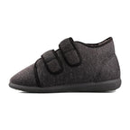 Padders Brian Charcoal Fleck Mens Dual Fit K-L extra Wide Fit Slippers