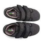 Padders Brian Charcoal Fleck Mens Dual Fit K-L extra Wide Fit Slippers