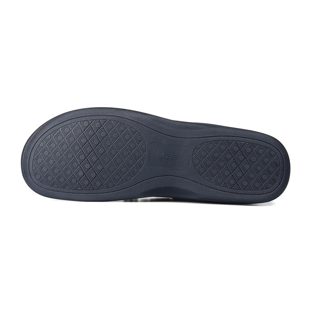 Padders Cayenne Navy Microsuede Mens G Wide Fit Slippers