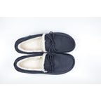 Padders Cayenne Navy Microsuede Mens G Wide Fit Slippers