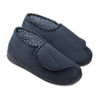 Padders Cherish Navy Ladies 2E Wide Fit Bootee Slippers