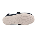 Padders Enfold Navy Ladies 2E Wide Fit Slippers