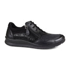 Padders Indigo Black Combi Ladies Dual Fit 2E-3E extra Wide Fit Leather Shoes