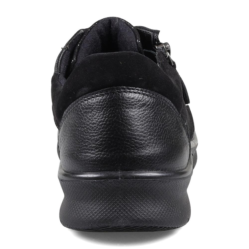 Padders Indigo Black Combi Ladies Dual Fit 2E-3E extra Wide Fit Leather Shoes