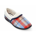 Padders Mellow Blue Combi Ladies 2E Wide Fit Slippers