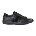 Padders Meteor Black Combi Ladies E Wide Fit Leather Shoes
