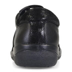 Padders Meteor Black Combi Ladies E Wide Fit Leather Shoes